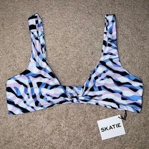 SKATIE Swim Penny Bikini Top in Meridian size M NWT